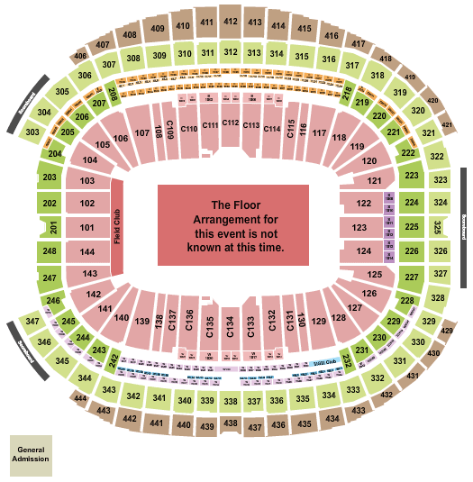 Allegiant Stadium Wrestlemania Seating Chart